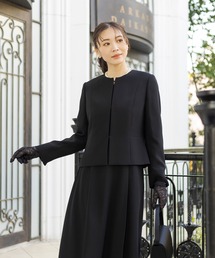 ナレットレポー ブラックワンピーススーツ 7号相当 Nanette Lepore - ナレットレポー ブラックワンピーススーツ 7号相当の