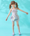水着 総柄 フリル ワンピース 水着 キッズ ...の詳細画像4