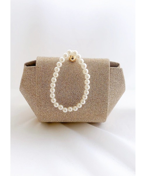 Dorry Doll（ドリードール） ハンドバッグ パールハンドルグリッター