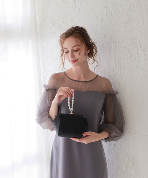 Dorry Doll（ドリードール） ハンドバッグ パールハンドルグリッター