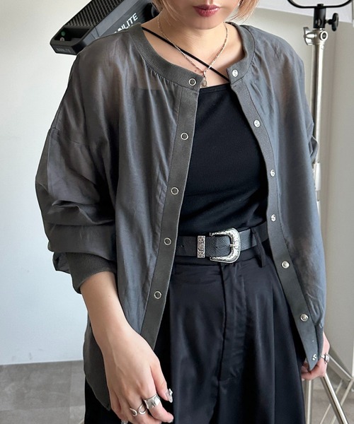 【みるさん専用】mignon カーディガン apres jour mignon カーディガン シアーカーディガン「ZOZOTOWN