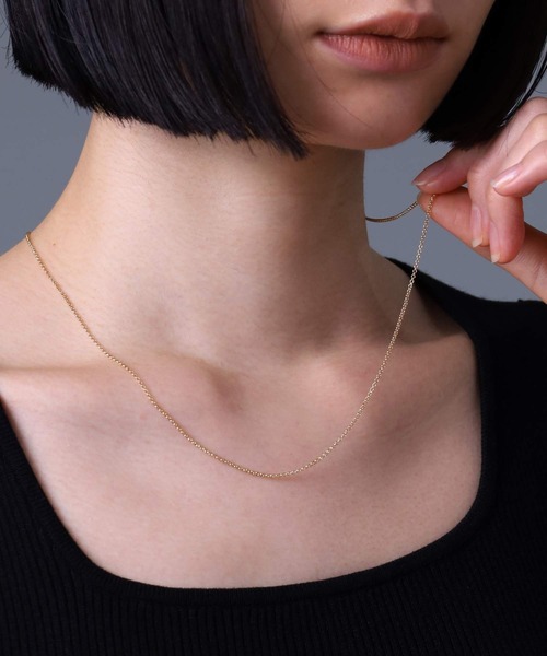 ネックレス LH Petite Modern ハーフラウンドチェーン/K18ゴールド メンズ レディースの画像