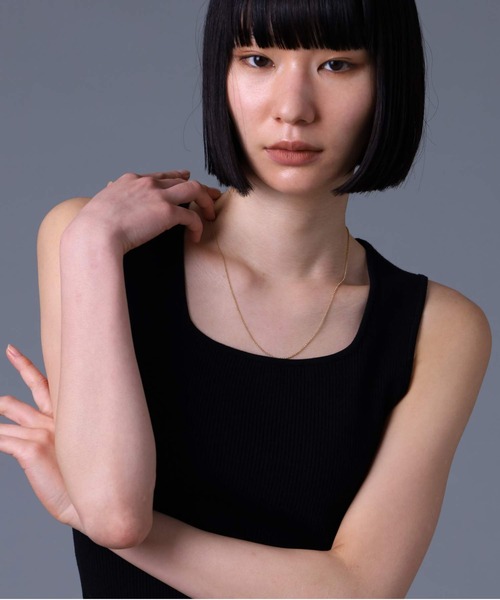 ネックレス LH Petite Modern ハーフラウンドチェーン/K18ゴールド メンズ レディースの画像