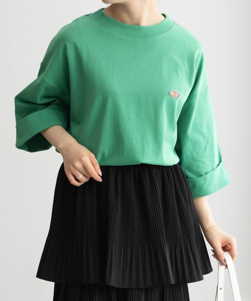 売れ筋商品|||ディッキーズ Tシャツ レディース トップス Top - black セール】Dickies/ディッキーズ 別注 オーバーサイズ ロゴ バック