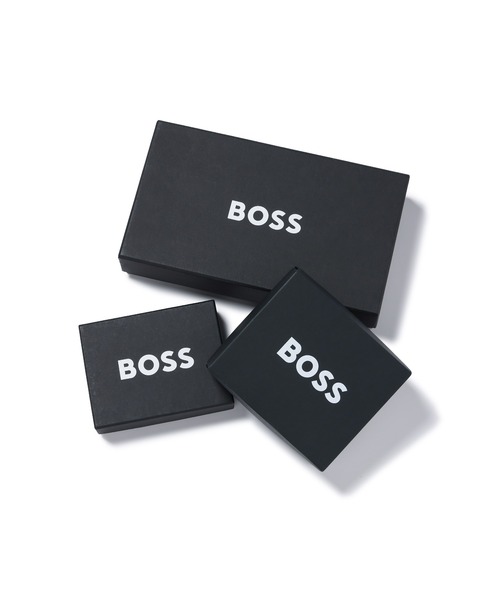 BOSS（HUGO BOSS） 財布 イタリアンレザー ポリッシュシルバーロゴ