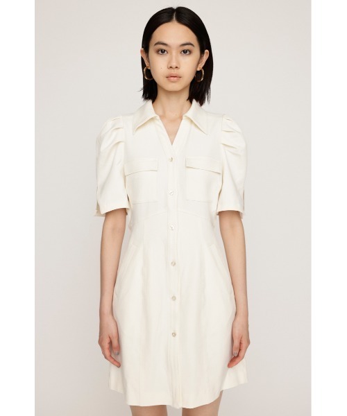 SLY シャツワンピース SKIPPER PUFF SH OP スキッパー パフ