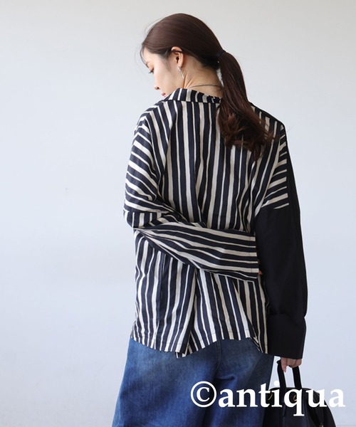 antiqua（アンティカ） ジャケット テーラードジャケット アシメ