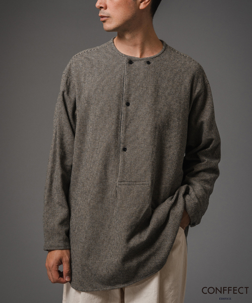 EDIFICE（エディフィス） シャツ CONFFECT EDIFICE TWEEDY COTTON Crew