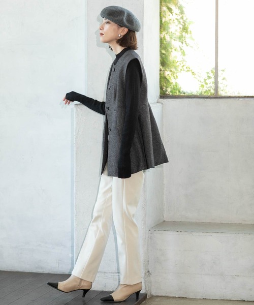 リラクシングショーツ（ウール天竺）x5 OPAQUE.CLIP（オペークドットクリップ） パンツ 「SS-LLsize」着丈が