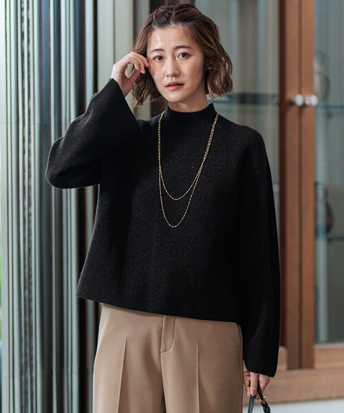 23区（ニジュウサンク） ニット セーター 「洗える」ラメウール