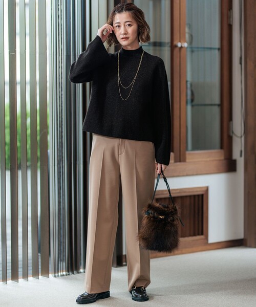 23区（ニジュウサンク） ニット セーター 「洗える」ラメウール