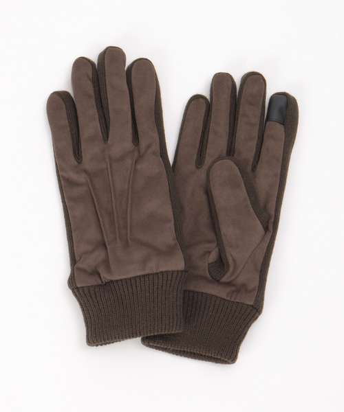 ikka（イッカ） 手袋 フェイクスエードグローブ メンズ : ZOZOTOWN