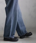 ワイドパンツ ジーンズ デニム デニムパンツ ...の詳細画像3
