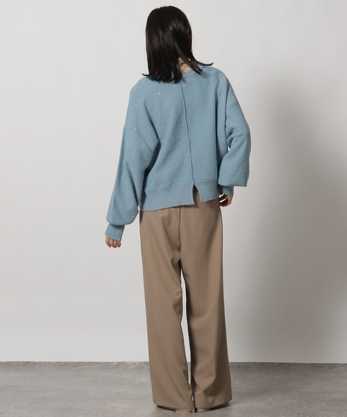 LAKOLE（ラコレ） ニット セーター スパンコールニットプルオーバー