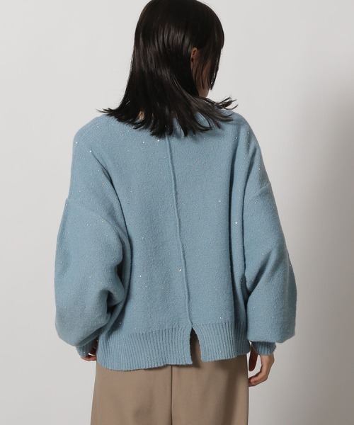 LAKOLE（ラコレ） ニット セーター スパンコールニットプルオーバー