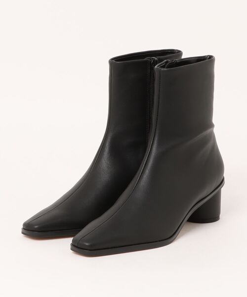 Jines（ジネス） ブーツ アップルレザーショートブーツ レディース