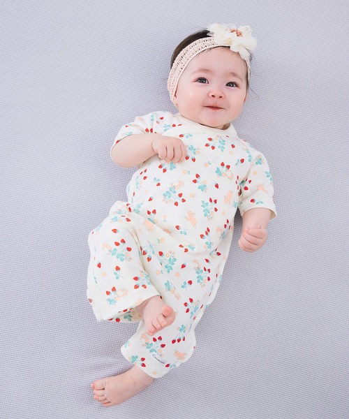 Combi mini ベビー服 ロンパース おうちラップクラッチ夏丈