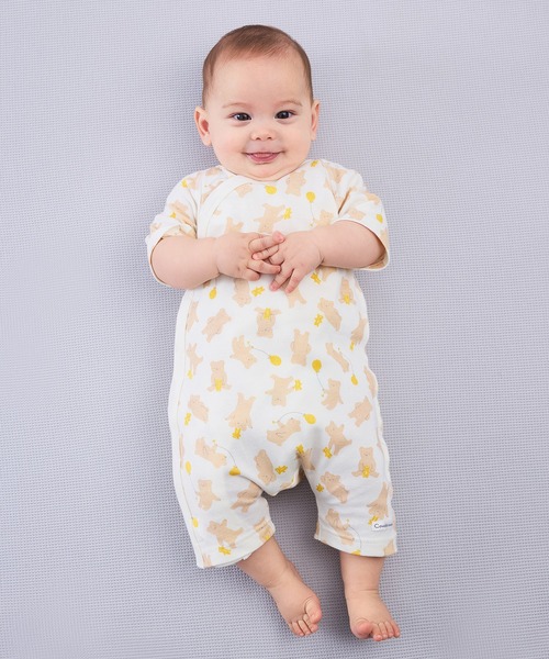 Combi mini ベビー服 ロンパース おうちラップクラッチ夏丈