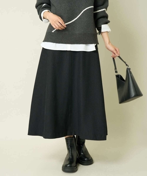 美品✨️ アライア ウール レーヨン スカート 38 ブラック フレア 楽天市場】ウール調 スカート 秋冬 aラインスカート ロング フレア