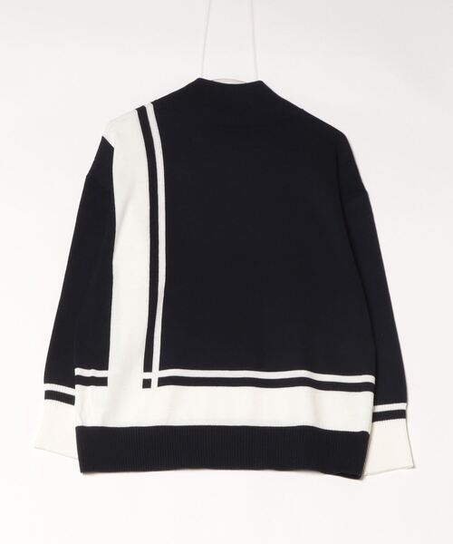 ニット セーター Eglantine 配色デザインニットプルオーバー レディース EGLANTINE ニット セーター Eglantine 配色デザインニットプル
