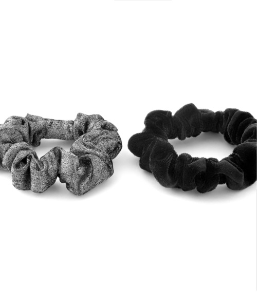 ANEMONE（アネモネ） シュシュ ベロア×ラメシュシュ「2個セット