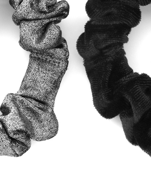 ANEMONE（アネモネ） シュシュ ベロア×ラメシュシュ「2個セット