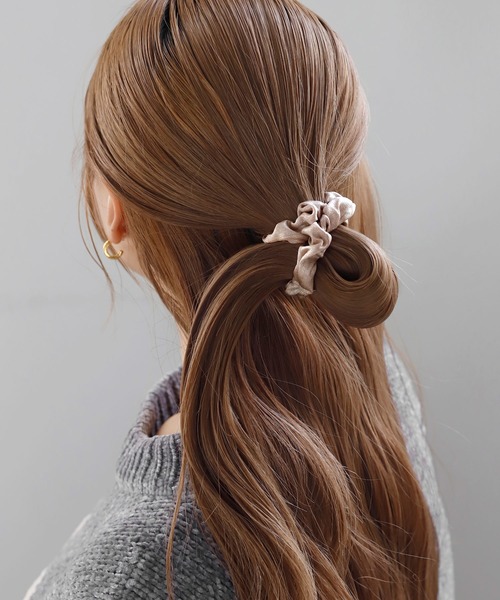 ANEMONE（アネモネ） シュシュ ベロア×ラメシュシュ「2個セット