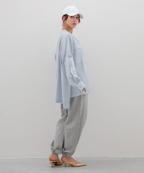 HEREIAM ブラウス シャツ 「HEREIAM」ドレープワークシャツ