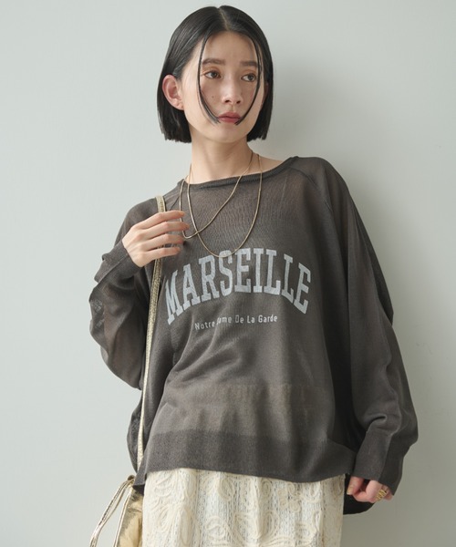 ニット セーター セミシアーロゴニット/292402 レディース Elura｜セミシアーロゴニット/292402 | Rakuten Fashion(楽天
