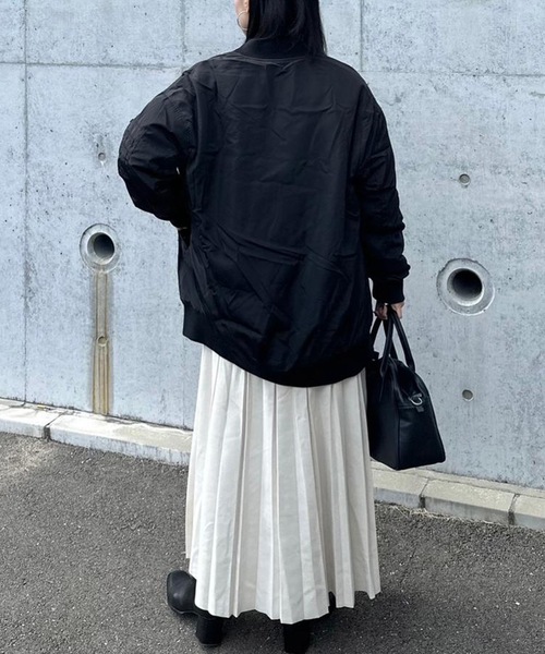 コート アウター リバーシブルMA-1裏ボアブルゾン レディース