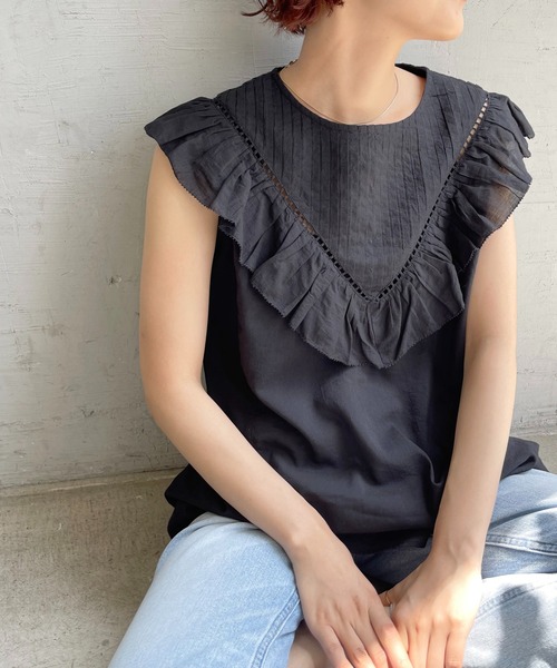Spick＆Span 「Spick & Span」 ノースリーブブラウス FREE