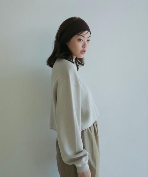 【SALE】anuke アンヌーク 即日発送 Crewneck Stitch Knit クルーネック ステッチ ニット 62510522 ニット 長袖 anuke 【SALE】anuke アンヌーク 即日発送 Crewneck Stitch Knit