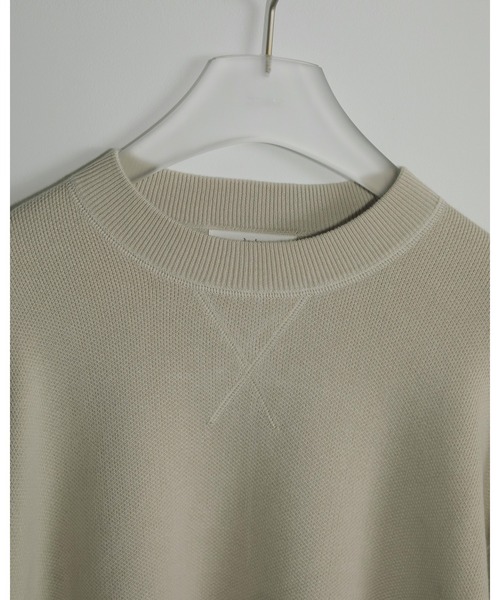 【SALE】anuke アンヌーク 即日発送 Crewneck Stitch Knit クルーネック ステッチ ニット 62510522 ニット 長袖 62510522-1.jpg