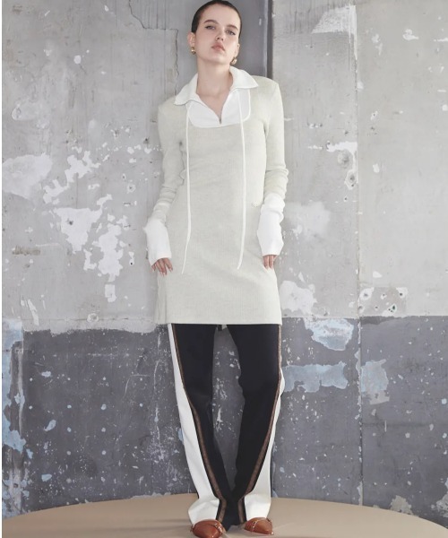 Kijun（キジュン） ワンピース Kijun/キジュン/Square Half Zip-up