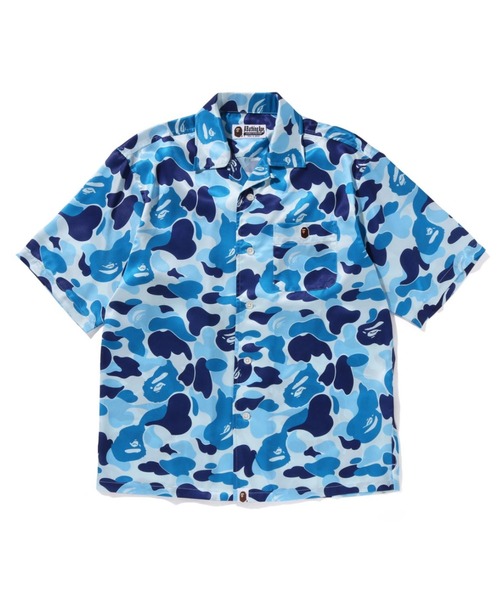 ブラウス シャツ ABC CAMO OPEN COLLAR SHIRT レディース