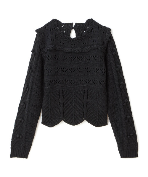 「SUPREME.LA.LA.」 長袖ニット MEDIUM ブラック レディース_画像8