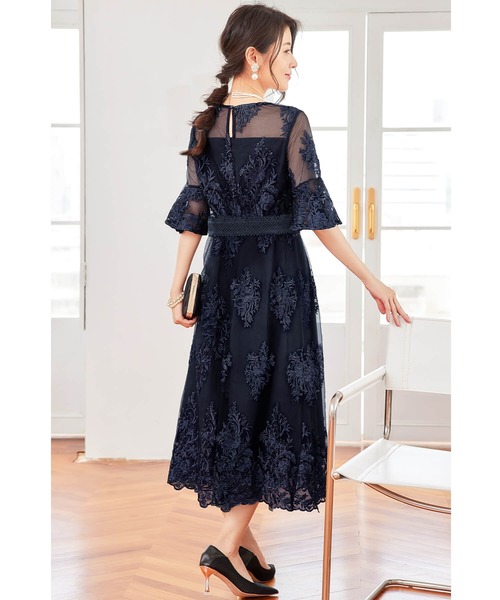 SUMI STYLE ラベンダー　 ロングワンピース 半袖 SUMI STYLE ラベンダー ロングワンピース 半袖 - メルカリ