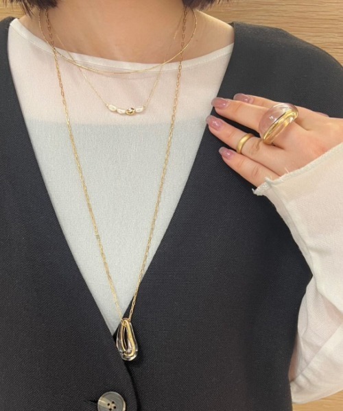 極美品✨️ ete エテ レイヤー パール ネックレス k10 ゴールド レイヤー] K10YG パール ネックレス（761850） ｜ women