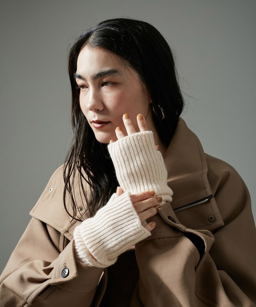 「WILLIAM BRUNTON」 手袋 FREE ライトグレー レディース_画像2