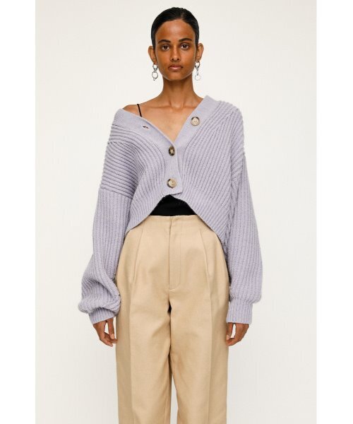 「SLY」 ニットカーディガン FREE ブラック レディース_画像7