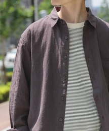 シャツ 「セットアップ対応」天然素材リネンコットンレギュラーカラーシャツ メンズ｜ZOZOTOWN Yahoo!店