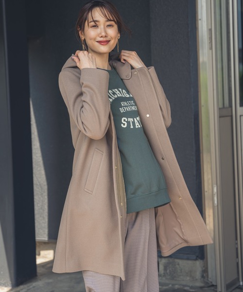 「GLOBAL WORK」 コート X-LARGE アイボリー レディース_画像5