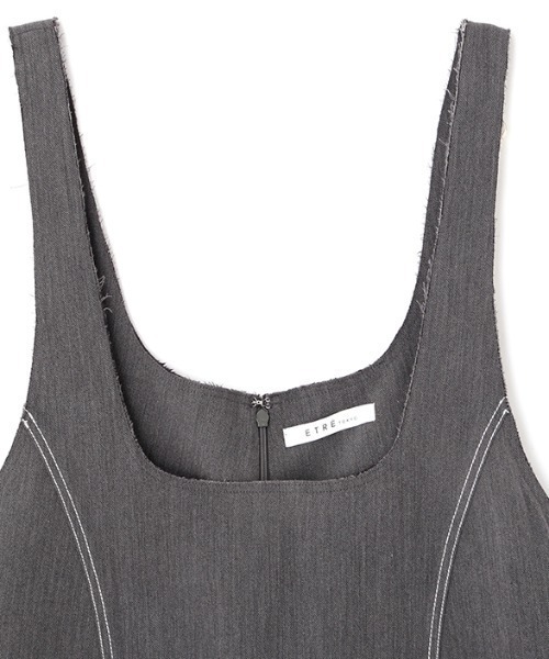 ETRE TOKYO ジャンパースカート カットオフジャンパースカート