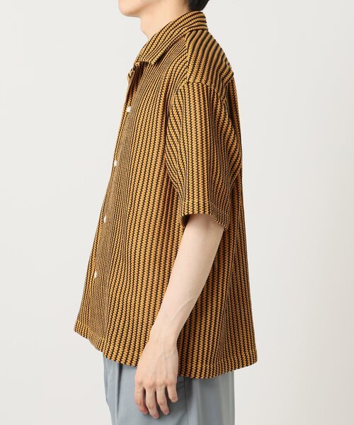 JOURNAL STANDARD relume シャツ ストライプ カラーレース 半袖