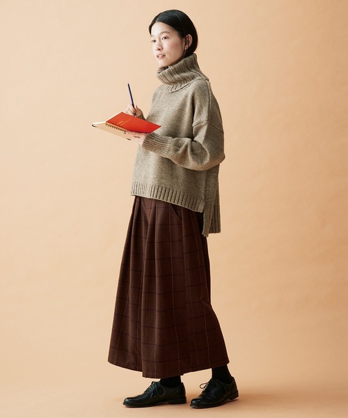 「Sunny clouds」 タートルネックニット M ブルー レディース_画像6