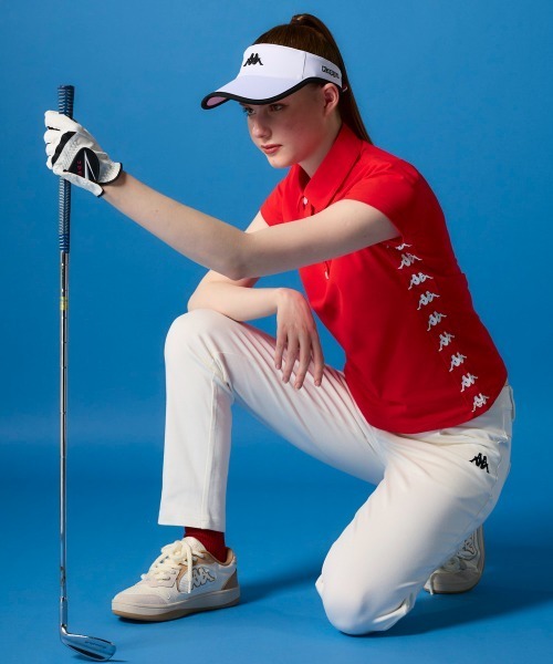 Kappa GOLF KOMBAT ストレッチパンツ白Lサイズ新品ゴルフパンツ Kappa（カッパ） パンツ 「Kappa/カッパ」レディースストレッチパンツ