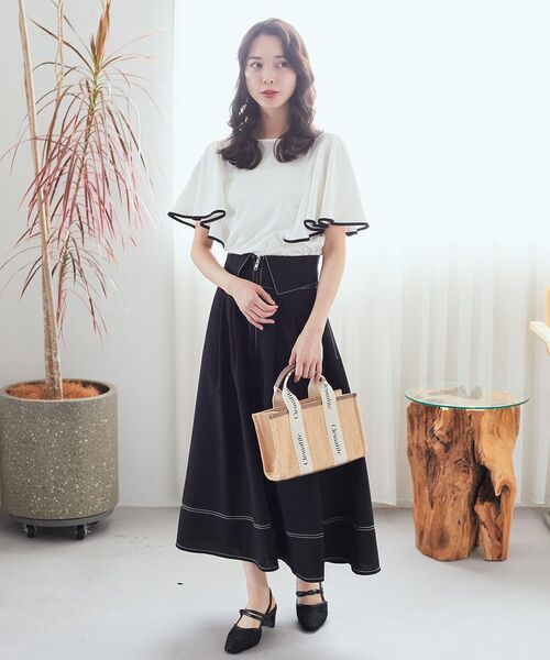 earth music&ecology トートバッグ ロゴテープトートバッグ