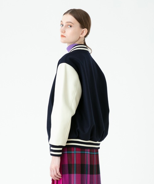 SKOOKUM（スクーカム） スタジャン 2 ネイビー レディース : ZOZOTOWN