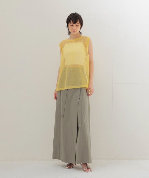 ニット セーター ALLONGE sheer sleeveless pull(シアースリーブレスプルオーバー) レディース DRESSLAVE ニット セーター ALLONGE sheer sleeveless pull
