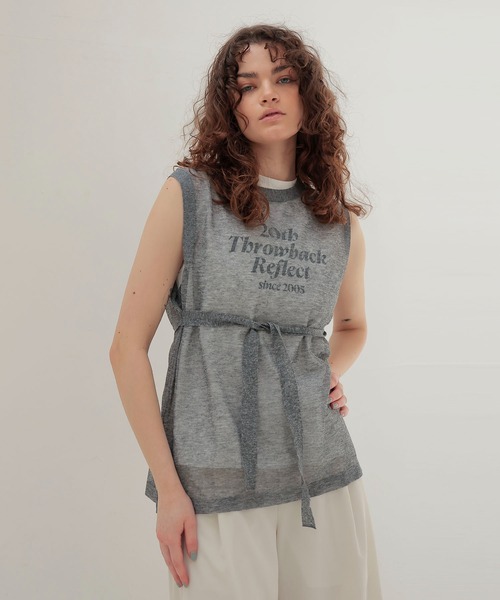 ニット セーター ALLONGE sheer sleeveless pull(シアースリーブレスプルオーバー) レディース DRESSLAVE ニット セーター ALLONGE sheer sleeveless pull
